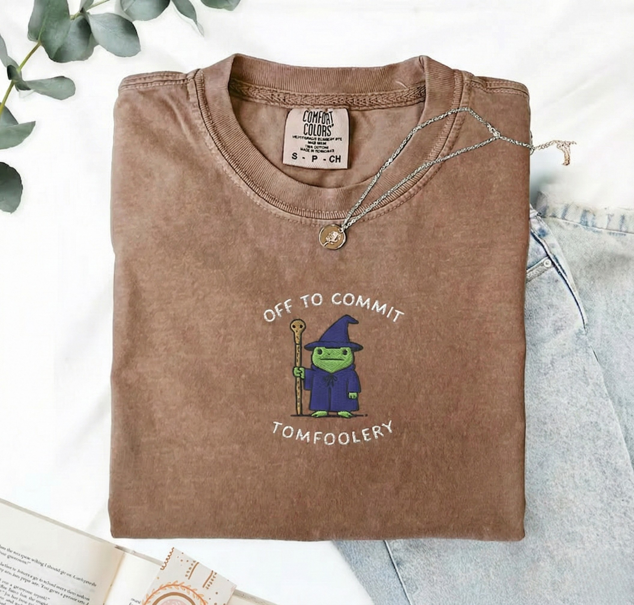Wizard Frog Embroidered T-Shirt